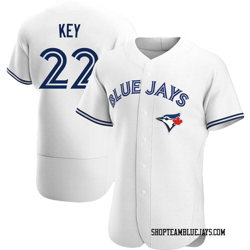 Jimmy Key Men's Toronto Blue Jays White Authentic Home Jersey