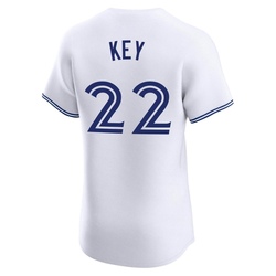 Jimmy Key Men's Toronto Blue Jays White Elite Home Jersey