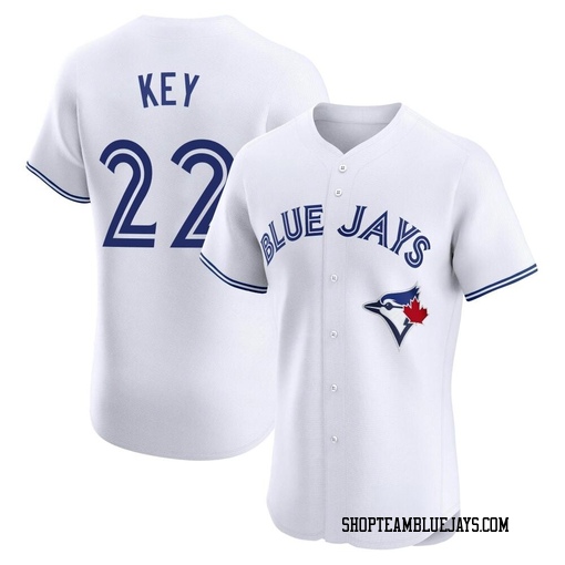 Jimmy Key Men's Toronto Blue Jays White Elite Home Jersey
