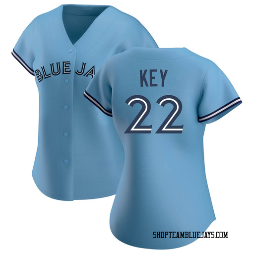 Jimmy Key Women's Toronto Blue Jays Blue Authentic Jersey