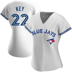 Jimmy Key Women's Toronto Blue Jays White Authentic Home Jersey
