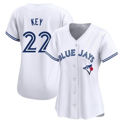 Jimmy Key Women's Toronto Blue Jays White Limited Home Jersey