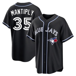Joe Mantiply Men's Toronto Blue Jays Black Replica Fashion Out Jersey