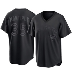 Joe Mantiply Men's Toronto Blue Jays Black Replica Pitch Fashion Jersey