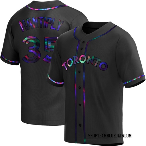 Joe Mantiply Youth Toronto Blue Jays Black Holographic Replica Alternate Jersey