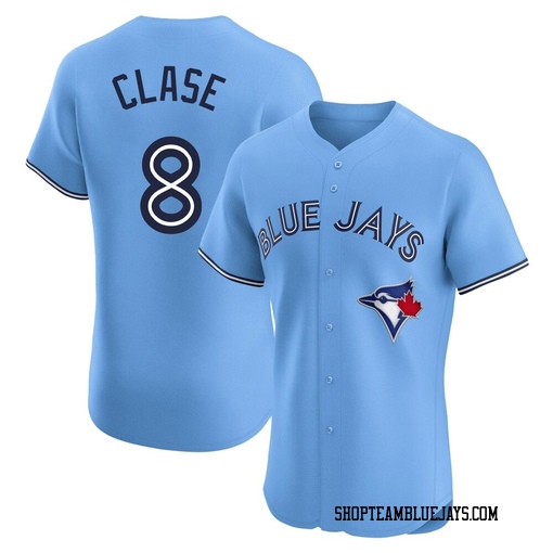 Jonatan Clase Men's Toronto Blue Jays Blue Elite Powder Alternate Jersey