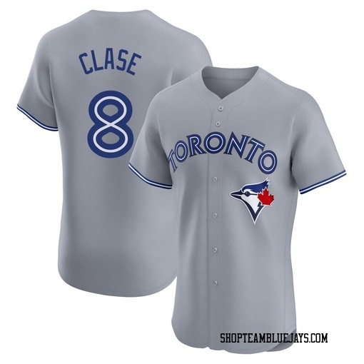 Jonatan Clase Men's Toronto Blue Jays Gray Elite Road Jersey