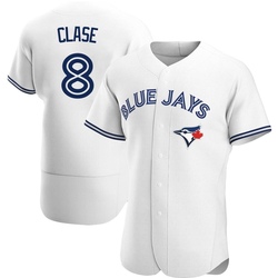 Jonatan Clase Men's Toronto Blue Jays White Authentic Home Jersey