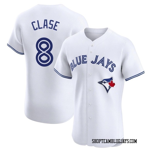 Jonatan Clase Men's Toronto Blue Jays White Elite Home Jersey