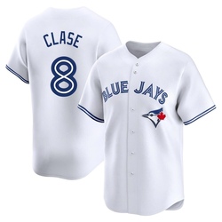 Jonatan Clase Men's Toronto Blue Jays White Limited Home Jersey