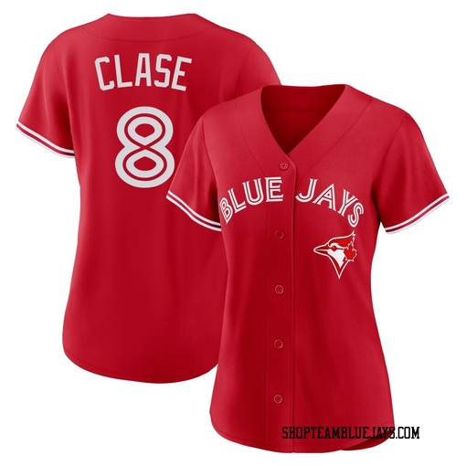 Jonatan Clase Women's Toronto Blue Jays Red Replica Canada Day Jersey