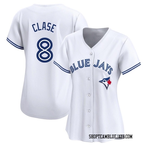 Jonatan Clase Women's Toronto Blue Jays White Limited Home Jersey