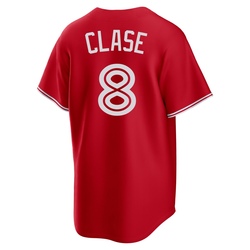 Jonatan Clase Youth Toronto Blue Jays Red Replica Canada Day Jersey