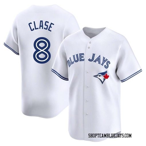 Jonatan Clase Youth Toronto Blue Jays White Limited Home Jersey