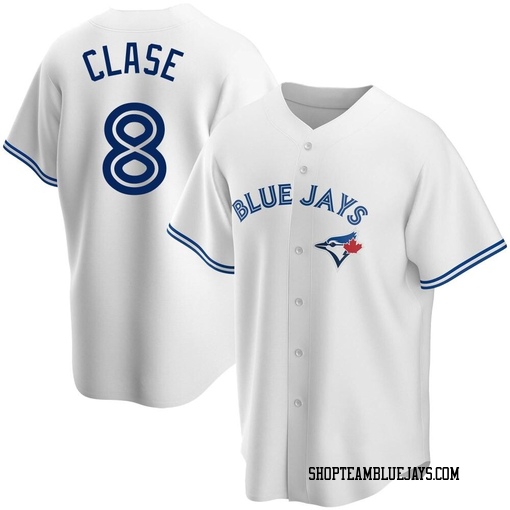 Jonatan Clase Youth Toronto Blue Jays White Replica Home Jersey