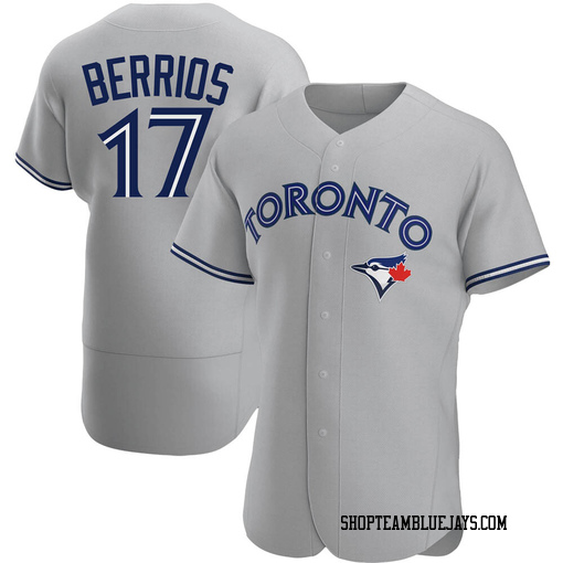 Jose Berrios Men's Toronto Blue Jays Gray Authentic Road Jersey