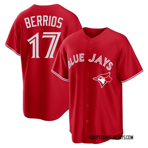 Jose Berrios Men's Toronto Blue Jays Red Replica Canada Day Jersey