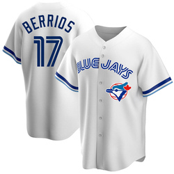 Jose Berrios Men's Toronto Blue Jays White Replica Home Cooperstown Collection Jersey