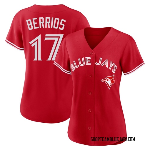 Jose Berrios Women's Toronto Blue Jays Red Replica Canada Day Jersey