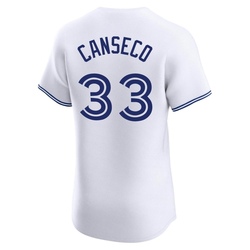 Jose Canseco Men's Toronto Blue Jays White Elite Home Jersey