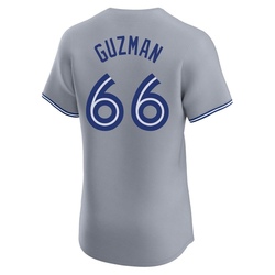 Juan Guzman Men's Toronto Blue Jays Gray Elite Road Jersey