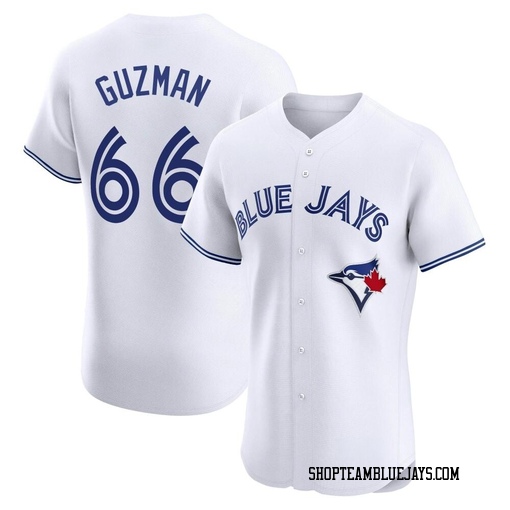 Juan Guzman Men's Toronto Blue Jays White Elite Home Jersey