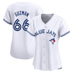 Juan Guzman Women's Toronto Blue Jays White Limited Home Jersey