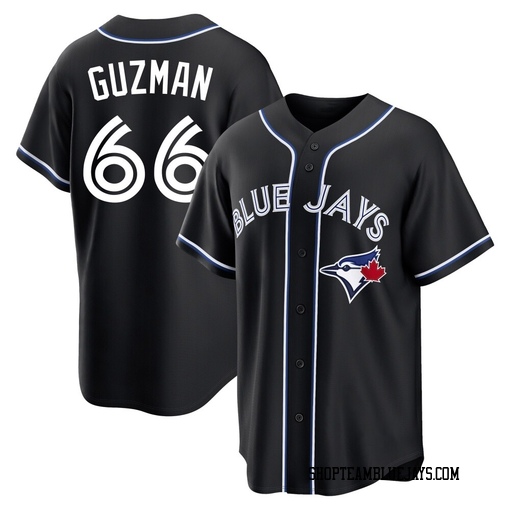 Juan Guzman Youth Toronto Blue Jays Black Replica Fashion Out Jersey