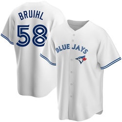 Justin Bruihl Men's Toronto Blue Jays White Replica Home Jersey
