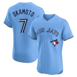 Kazuma Okamoto Men's Toronto Blue Jays Blue Elite Powder Alternate Jersey