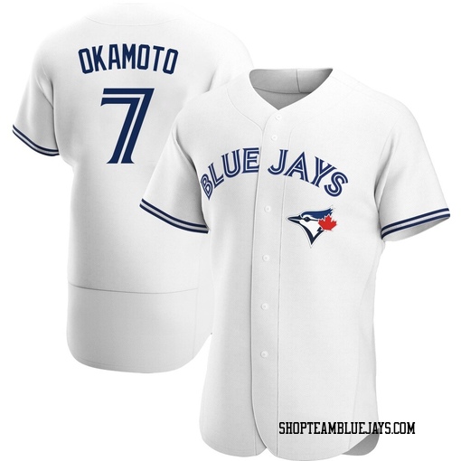 Kazuma Okamoto Men's Toronto Blue Jays White Authentic Home Jersey