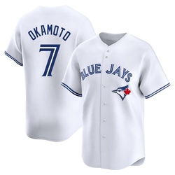 Kazuma Okamoto Men's Toronto Blue Jays White Limited Home Jersey
