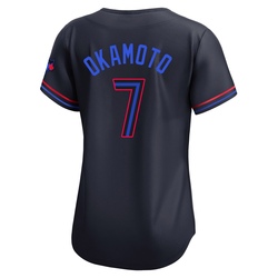 Kazuma Okamoto Women's Toronto Blue Jays Black Limited 2024 City Connect Jersey