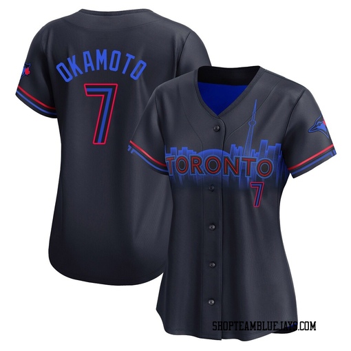 Kazuma Okamoto Women's Toronto Blue Jays Black Limited 2024 City Connect Jersey