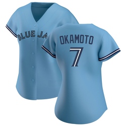 Kazuma Okamoto Women's Toronto Blue Jays Blue Authentic Jersey