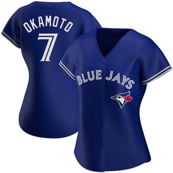Kazuma Okamoto Women's Toronto Blue Jays Royal Replica Alternate Jersey