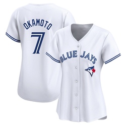 Kazuma Okamoto Women's Toronto Blue Jays White Limited Home Jersey