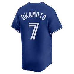 Kazuma Okamoto Youth Toronto Blue Jays Royal Limited Alternate Jersey