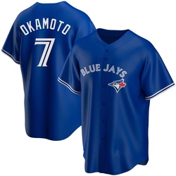 Kazuma Okamoto Youth Toronto Blue Jays Royal Replica Alternate Jersey