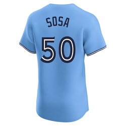 Lenyn Sosa Men's Toronto Blue Jays Blue Elite Powder Alternate Jersey