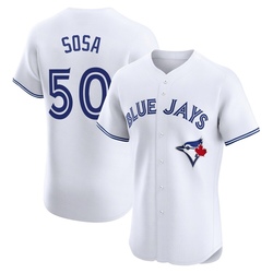 Lenyn Sosa Men's Toronto Blue Jays White Elite Home Jersey