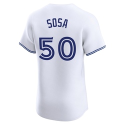 Lenyn Sosa Men's Toronto Blue Jays White Elite Home Jersey