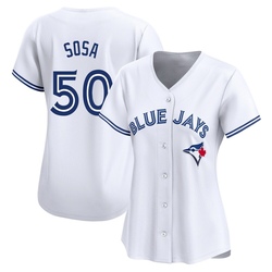Lenyn Sosa Women's Toronto Blue Jays White Limited Home Jersey