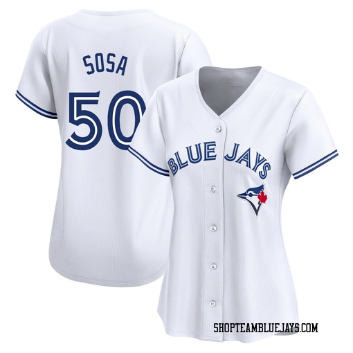 Lenyn Sosa Women's Toronto Blue Jays White Limited Home Jersey