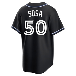 Lenyn Sosa Youth Toronto Blue Jays Black Replica Fashion Out Jersey