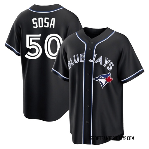 Lenyn Sosa Youth Toronto Blue Jays Black Replica Fashion Out Jersey