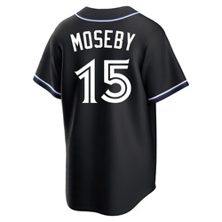 Lloyd Moseby Men's Toronto Blue Jays Black Replica Fashion Out Jersey