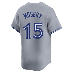 Lloyd Moseby Men's Toronto Blue Jays Gray Limited Away Jersey