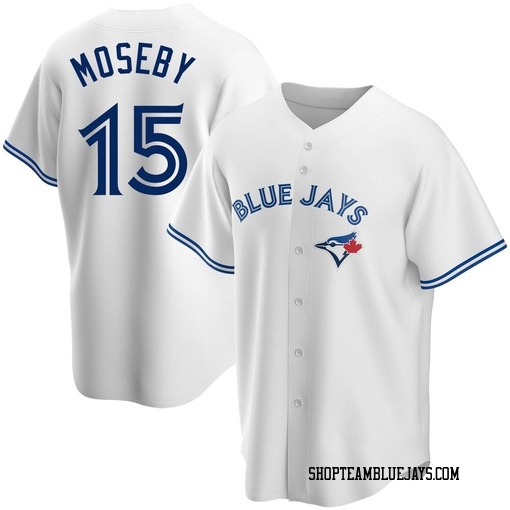Lloyd Moseby Men's Toronto Blue Jays White Replica Home Jersey