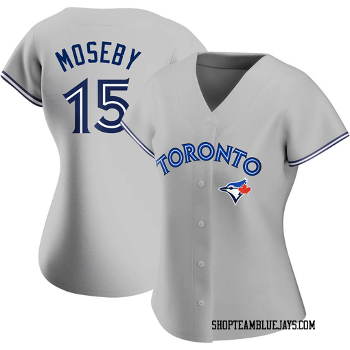 Lloyd Moseby Women's Toronto Blue Jays Gray Authentic Road Jersey